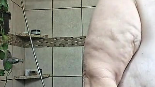 After a Hot Sshower Nurse Vicki Dries off and Does Some Other Grooming