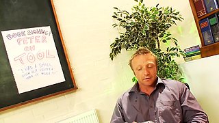 Horny MILF withWhite Pantyhose and Sexy Glasses   Steamy