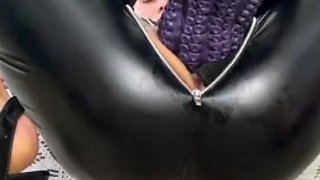 Horny Chloe Morgan having a solo toy dildo masturbation