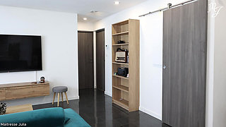 Backstage: I Release My Latex Punching Bag Slave - Mistress Julia