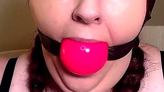 Lacey's Ballgag Play: a Submissive's Display of Devotion