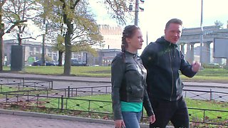 Russian Leksy Fox seduces her teen lover in a steamy session of oral pleasures and hot positions