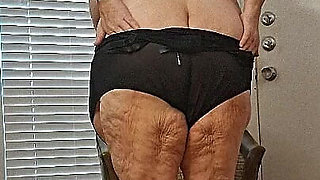 BBW Mature Redhead Nurse Vicki Models Lingerie