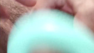 Solo Cock Masturbation with a Sex Toy. the Beautiful Head Flows and Cums. the View of Sperm Is Very Close!