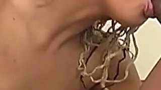 Cute Black Teen in Bikini Sucks a Big Black Cock and She Gets Banged Doggystyle