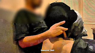 MILF! Amateur Asian Muslim Tries Out Her Boss's Big Cock