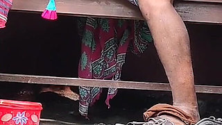 Bhabhi and Dewar Outdoor Bathroom Sex