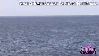 Jumpy hot lady pees in public