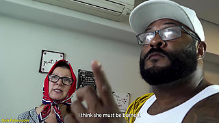 Grandma Rough Ass Fucked by an Electrician