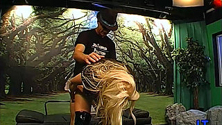 Busty Blonde Gangbanged Hard and Drenched in Bukkake Cum