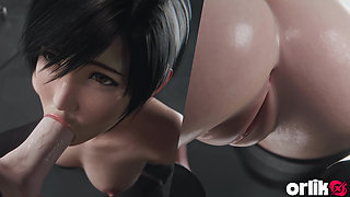 Yuffie Final Fantasy 7 Completely Nude Blowjob Service - Wet & Messy 4K 3D Animation