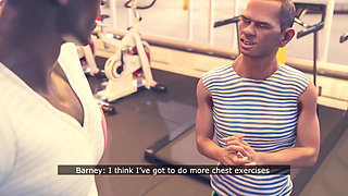 Fitness Coach Fucks My Girlfriend in the Men's Bathroom