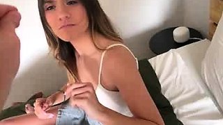 Wrestling with my stepsis and accidentally cum inside her