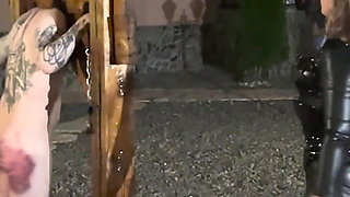 Hardcore Beating and Caning at Night by Two Merciless Dominatrixes Copy