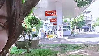 Hot amateur Asian GF toys sucks and fucks