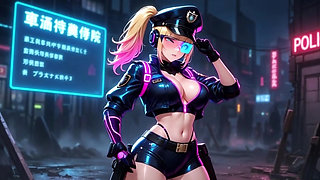 Provocative game in animated scene