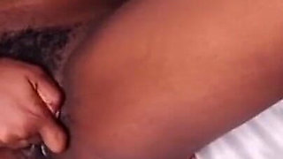 Old but Gold Ebony Masturbating in the Middle of the Night