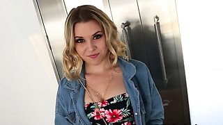 New Babe Aubrey Takes Cock to Make the Cut