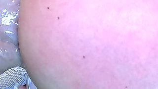 Analqueen in Lace Fishnets Extreme Asshole Destruction