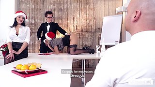 Mia Blow Ignites Wild Passion in Office Party Frenzy