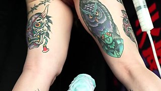 Sexy solo girl loving masturbation with toys