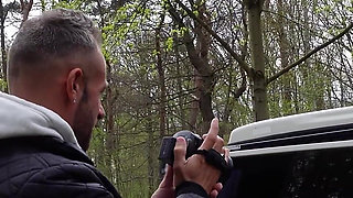 Big German Mature Woman Kathy Deep with Huge Natural Tits Pick up for Van Casting Fuck