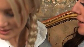 Tongue Fucking and Passionate Kissing Between Sluts