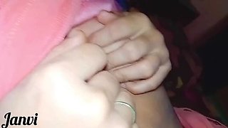 Indian hot girl Janvibhabhii cheating on husband with boyfriend - intense pussy licking and sucking sex scene