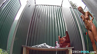 Czech Pool 1: Yummy Shaved Pussy