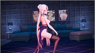 Animated fantasy of mischief and seductive energy