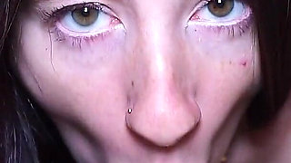 Pregnant Girl Blows Hairy Cock but She Wasn't Ready to Swallow!