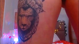 Big natural tits babe webcam slut masturbation show with toys