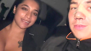 My Busty Wife Gets Horny in the Car and Gives Me a Blowjob While I'm Driving - Yasmina Khan