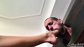 Goddess Lena Humiliates Her Foot Slave in HD Fetish Worship