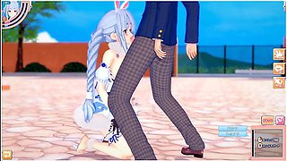 [hentai Game Koikatsu! ] Sex S Re Nula Velke Kozy Vtuber Usada Pekora.3dcg Eroticke Anime Video