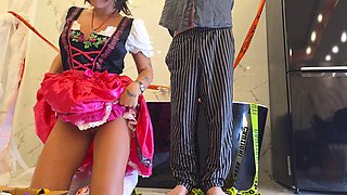 Marsianna Amoon and Aleya Sun Pound Cocks in Naughty Cosplay Dirndls During Oktoberfest Festival