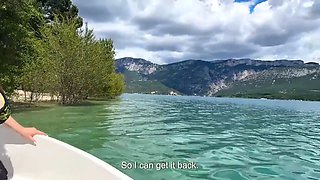 A Handsome Black Guy Destroys My Pussy on His Boat. I Suck His on the Lake!!!