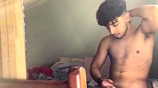 Muscled Dude Solo Wank And Cum Mess