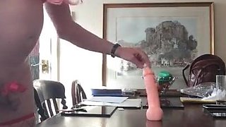 sissy drew fucks dildo anal sex