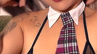 Latina Teacher Gives You a Big Blowjob Before Fucking and Cumming with Squirt