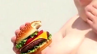 Intense Feeding Session - SSBBW Humiliates and Fattens Thin Girl