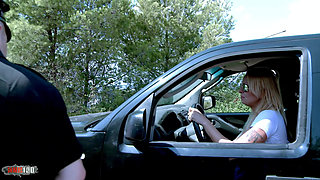 Tamara Dix: Tamara Dix Gets Her Holes Checked by the Police