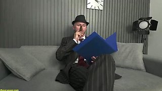 Skinny Secretary Aleks Sam Gets Anal Destroyed by Boss in Office Doggy Style