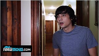 Kinky Stepmom Uses Her Big Tits And Anal To Seduce A Horny Teen And Gets Creampie In Her Ass With Ricky Spanish, Lilly Hall And Allen Swift