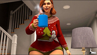 Curvy Wife Spends Her Entire Day Before Christmas Taking Black Dick