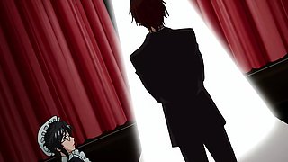 Kinky dude loves to fuck some busty maids in his office hentai