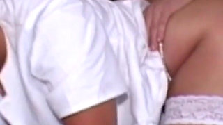 Redhead nurse with big ass loves to get fucked